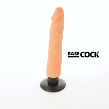 BASECOCK - VIBRADOR REALÍSTICO 2-1 NATURAL 20 CM -O- 4 CM