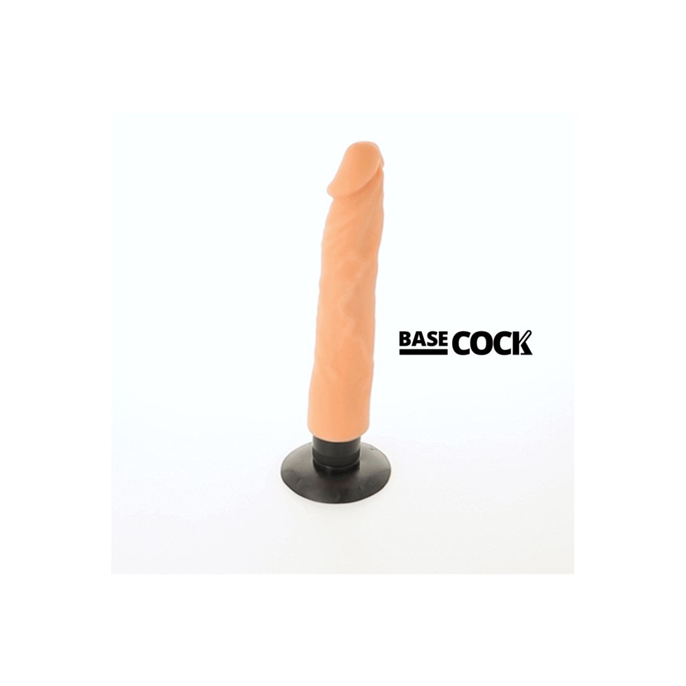 BASECOCK - VIBRATEUR RÉALISTE 2-1 NATUREL 20 CM -O- 4 CM