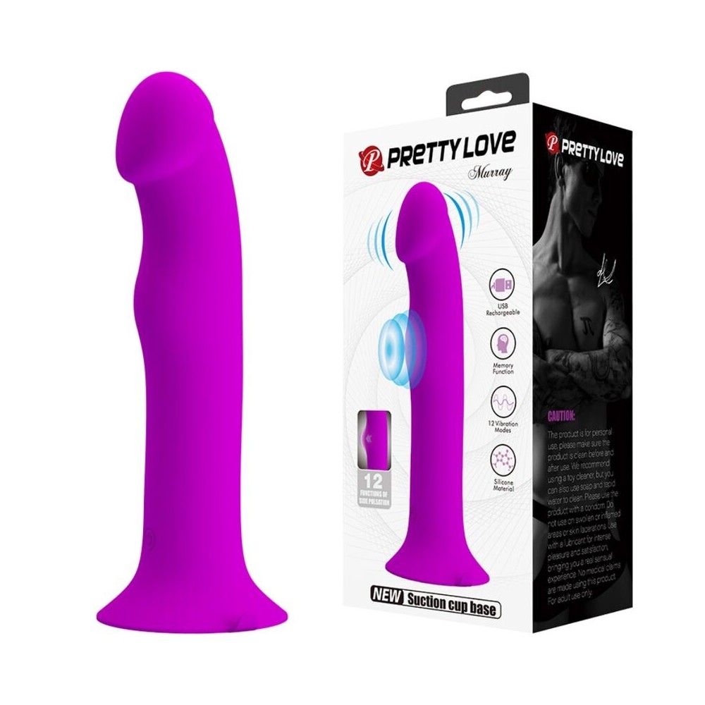 PRETTY LOVE - VIBRATEUR MURRAY ET STIMULATEUR DE POINT G VIOLET