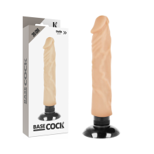 BASECOCK - VIBRATEUR RÉALISTE 2-1 NATUREL 20 CM -O- 4 CM