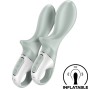 SATISFYER - AIR PUMP BOOTY 3 VIBRATEUR ANAL GONFLABLE GRIS VERT
