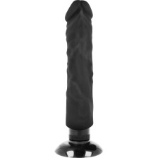 BASECOCK - REALISTIC VIBRATOR 2-1 BLACK 20 CM -O- 4 CM