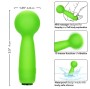 CALEXOTICS - NEON VIBES BUBBLY VIBE O MINI MASSAGEADOR 10 VIBRAÇÕES VERDE