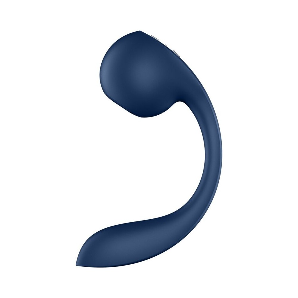 SATISFYER - PRO+ WAVE 4 G-SPOT & AIR PULSE STIMULATOR APLICATIVO GRATUITO AZUL ESCURO