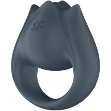 SATISFYER - PERFECT PAIR 2 MULTIVIBRATOR 2 IN 1 PENIS RING AND FINGER STIMULATOR GREY