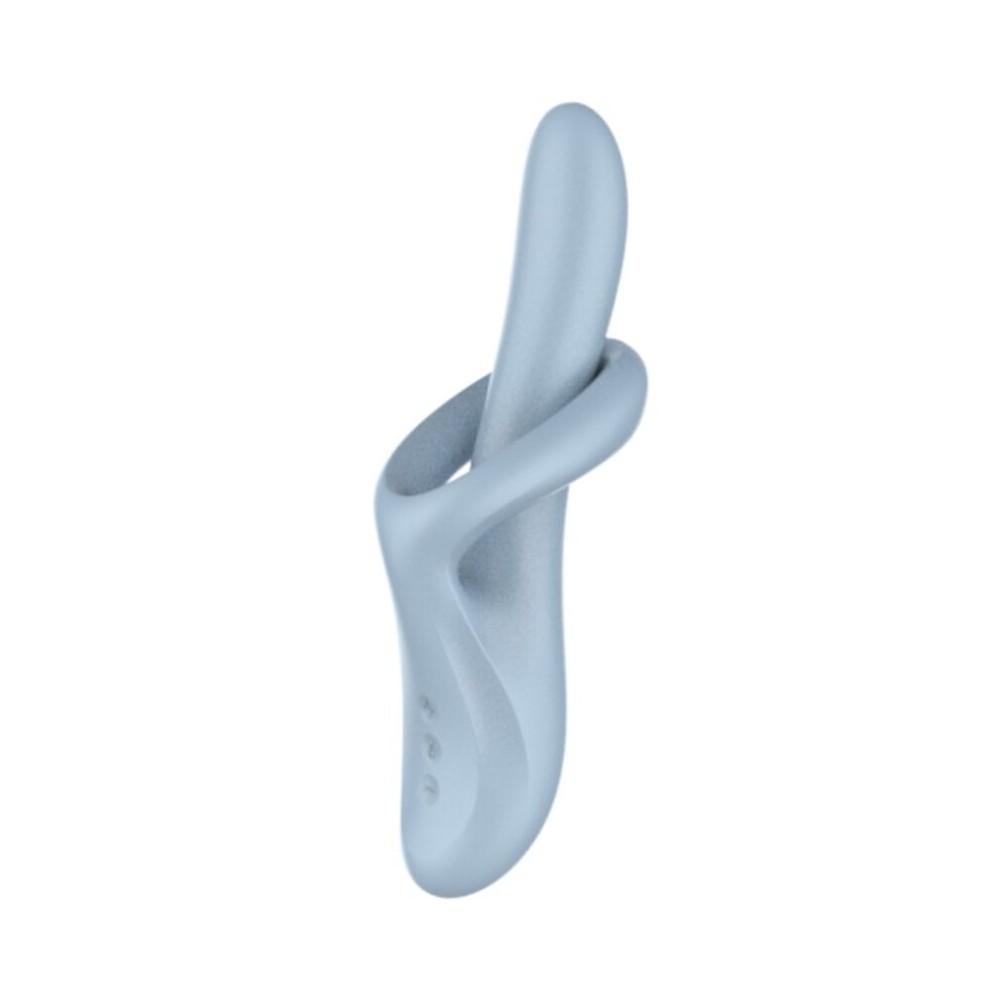 SATISFYER - HEAT FLEX 4 VIBRATEUR EFFET CHALEUREUX 12 VIBRATIONS BLEU