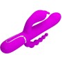 PRETTY LOVE - CAMMY TRIPLE VIBRATEUR MULTIFONCTION 4 EN 1 ROSE
