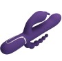 PRETTY LOVE - CAMMY TRIPLE VIBRATOR MULTIFUNCTION 4 IN 1 PURPLE