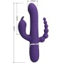 PRETTY LOVE - CAMMY TRIPLE VIBRATEUR MULTIFONCTION 4 EN 1 VIOLET
