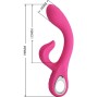 PRETTY LOVE - FRITZ RABBIT VIBRADOR 12 VIBRAÇÕES ROSA
