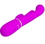PRETTY LOVE - SHANIA TRIPLE RABBIT VIBRATEUR MULTIFONCTION ROSE
