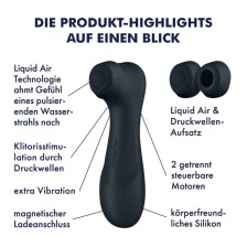 SATISFYER - PRO 2 GENERATION 3 LIQUID AIR TECHNOLOGY SCHWARZ