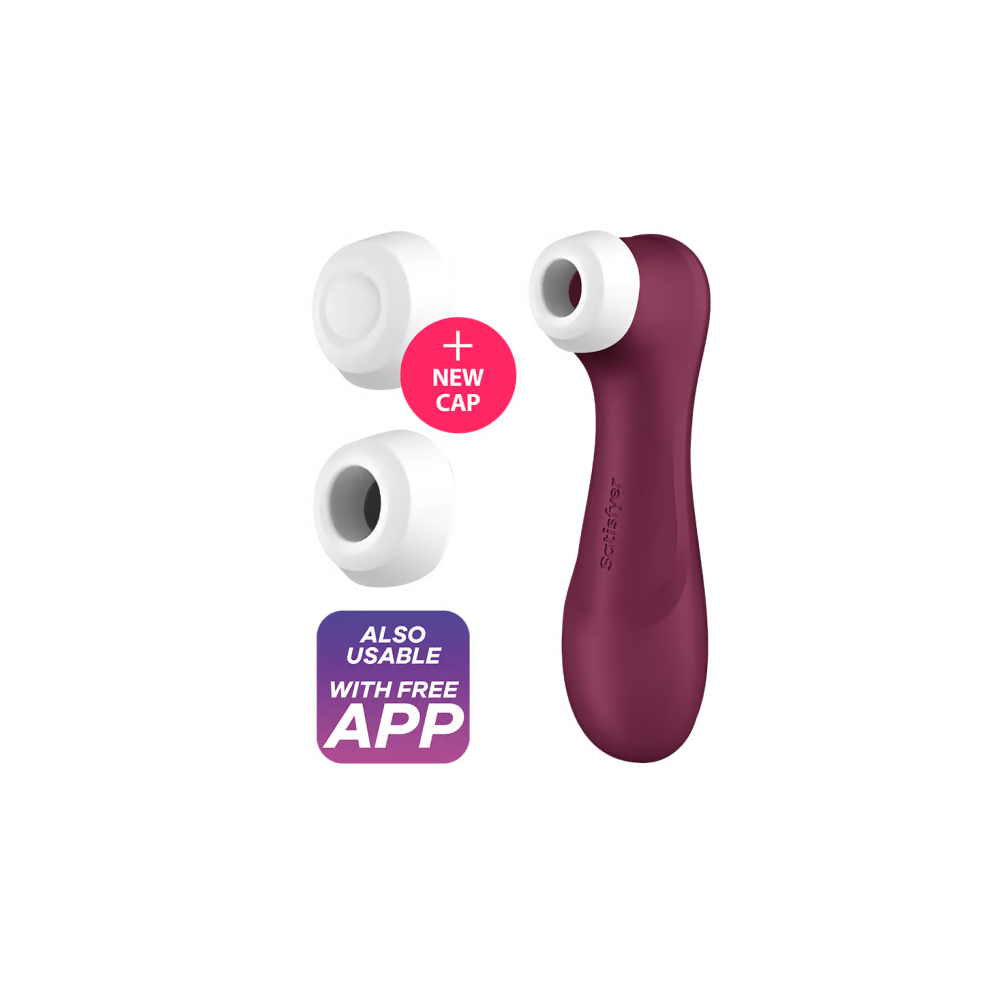 SATISFYER - PRO 2 GENERACIÓN 3 VIN ROUGE BLUETOOTH ET APPLICATION