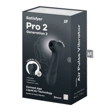 SATISFYER - PRO 2 GENERACIÓN 3 PRETO BLUETOOTH E APLICATIVO