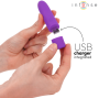 INTENSE - SYMONE USB RECARREGÁVEL VIBRATÓRIA BULLET 8 VIBRAÇÕES ROXO 10 X 2,2 CM
