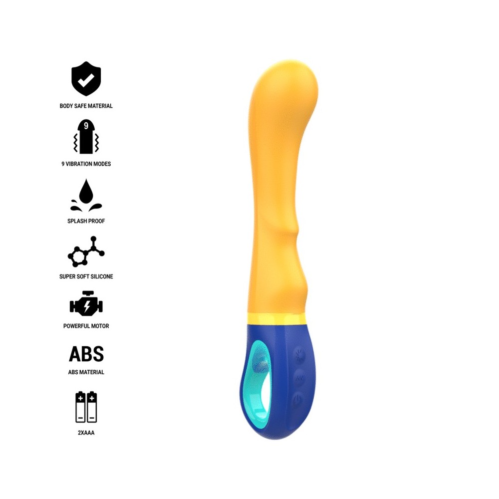 INTENSE - VIBRATEUR SHAGGY G-SPOT JAUNE