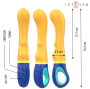 INTENSO - VIBRADOR SHAGGY G-SPOT AMARELO