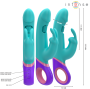 INTENSE - MONICA VIBRATEUR RABBIT AVEC STIMULATEUR DE POINT G ROTATIF BLEU
