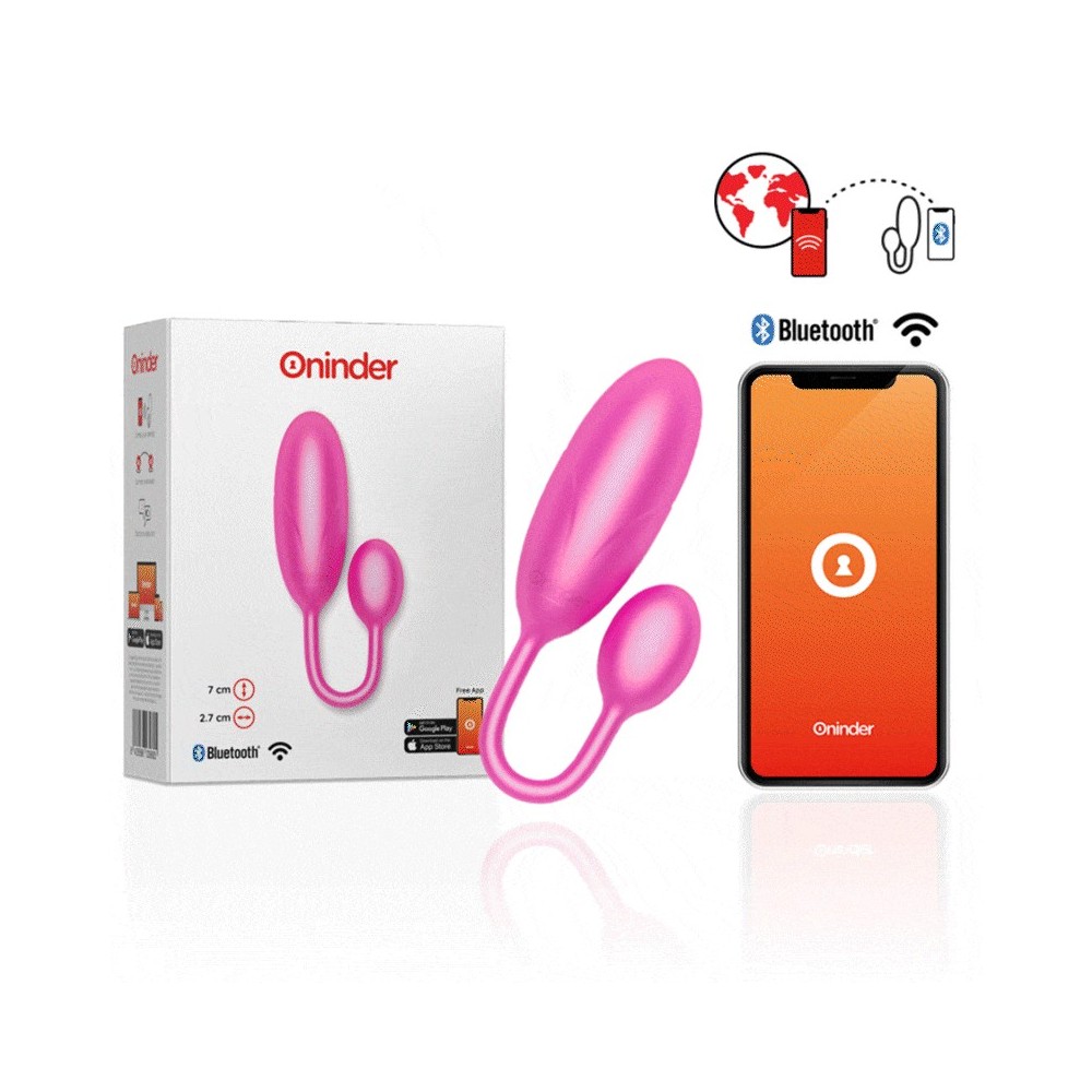 ONINDER - DENVER VIBRATING EGG PINK 7 X 2.7 CM FREE APP