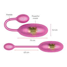 ONINDER  TOKYO VIBRIERENDES EI ROSA 7,5 X 3,2 CM KOSTENLOSE APP