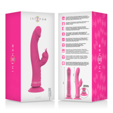 INTENSE - VIBRATORE JULIO RABBIT IN SILICONE ROSA