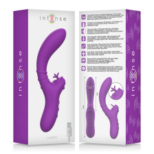 INTENSE - VIBRADOR FLEXÍVEL HARRY COM LÍNGUA ROXA