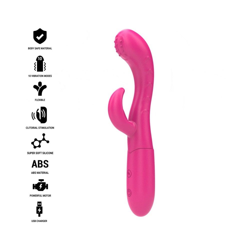 INTENSE - AMARA VIBRADOR COM LÍNGUA ESTIMULANTE 10 VIBRAÇÕES ROSA