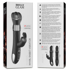 BRILLY GLAM - VIBRATORE E ROTATORE MOEBIUS RABBIT COMPATIBILE CON TECNOLOGIA WIRELESS