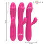INTENSE - IVY FLEXIBLE VIBRATOR 10 VIBRATIONS WITH STIMULATING TONGUE PINK