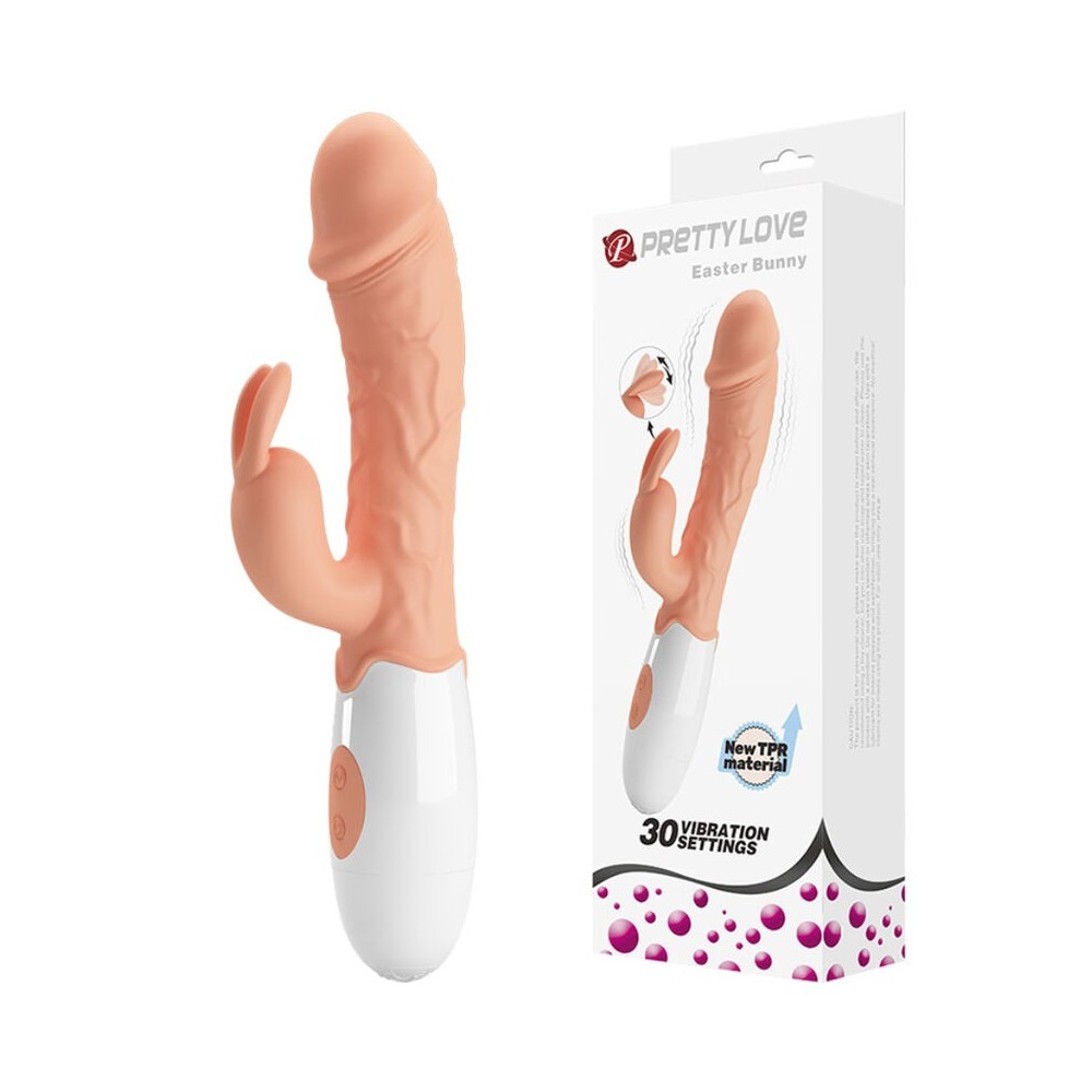 PRETTY LOVE - EASTER BUNNY VIBRATOR WITH STIMULATOR