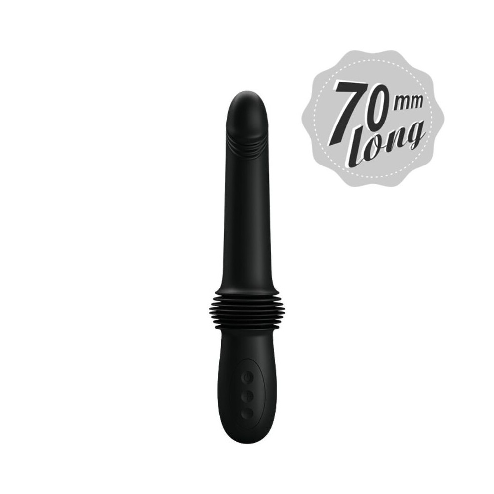 PRETTY LOVE - PAZUZU VIBRATOR 3 STOSSMODI SCHWARZ