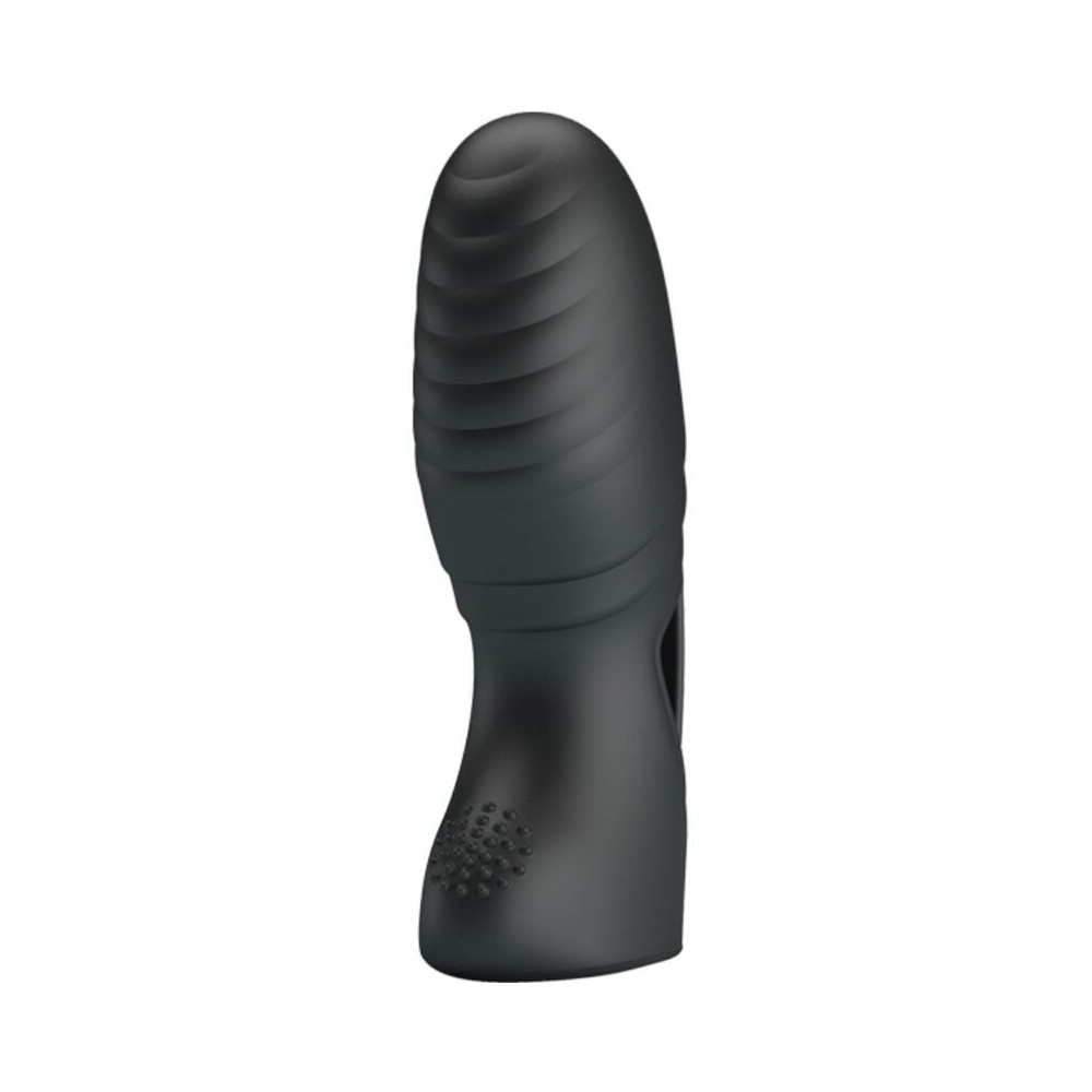 PRETTY LOVE - VIBRATORE DA DITO IN SILICONE ALAN NERO