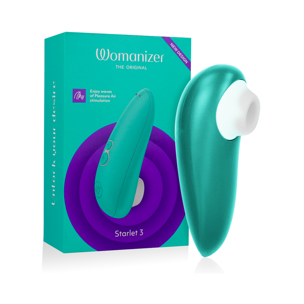 WOMANIZER - ESTIMULADOR CLITORIAL STARLET 3 TURQUESA