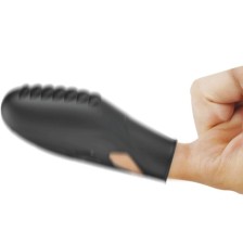 PRETTY LOVE - VIBRATEUR DE DOIGTS EN SILICONE GILO NOIR