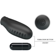 PRETTY LOVE - VIBRATEUR DE DOIGTS EN SILICONE GILO NOIR
