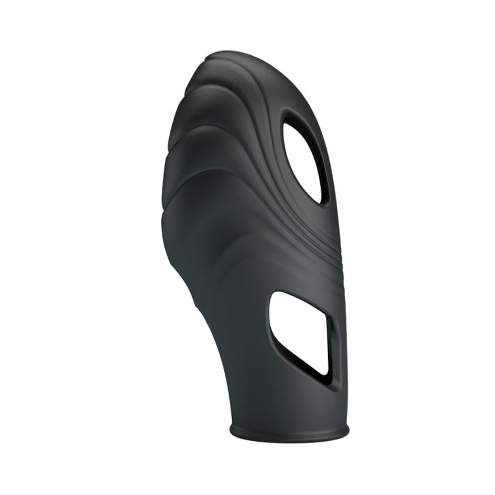 PRETTY LOVE - VIBRATORE DA DITA IN SILICONE LICH NERO