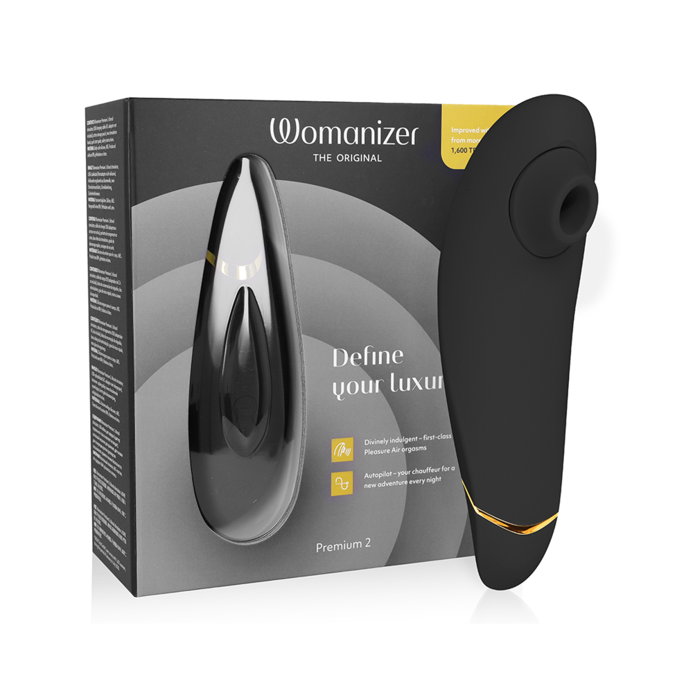 WOMANIZER - PREMIUM 2 CLITORAL STIMULATOR BLACK