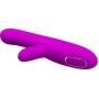 PRETTY LOVE - ANGELIQUE MULTIFUNCTION VIBRATOR + CLITORIS STIMULATOR PURPLE