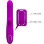 PRETTY LOVE - ANGELIQUE MULTIFUNCTION VIBRATOR + CLITORIS STIMULATOR PURPLE