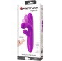 PRETTY LOVE - ANGELIQUE VIBRATORE MULTIFUNZIONE + STIMOLATORE CLITORIDE VIOLA
