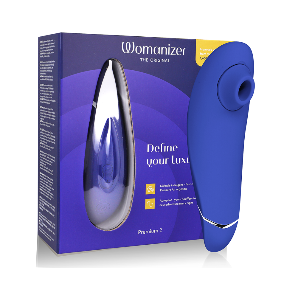 WOMANIZER - PREMIUM 2 CLITORAL STIMULATOR BLUEBERRY