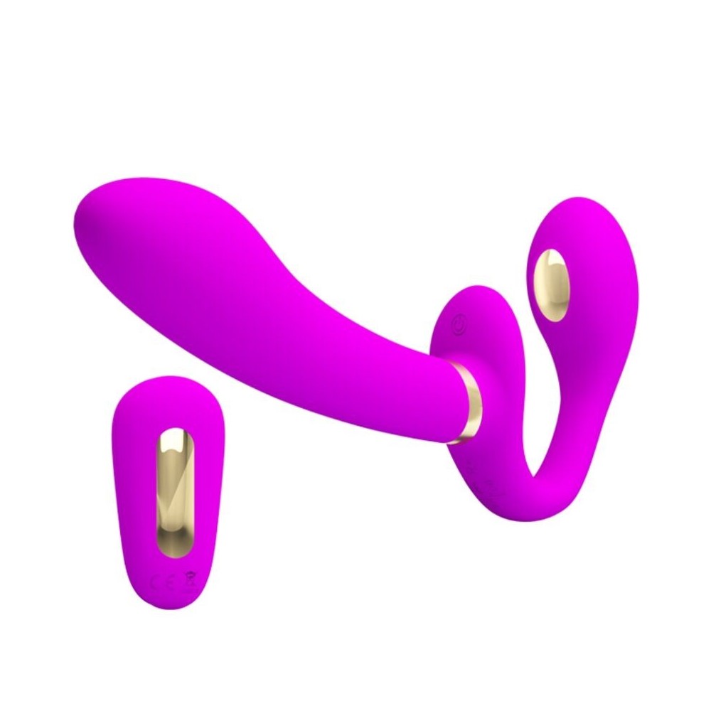 PRETTY LOVE - THUNDERBIRD VIBRADOR DUPLO COM CONTROLE REMOTO ROXO