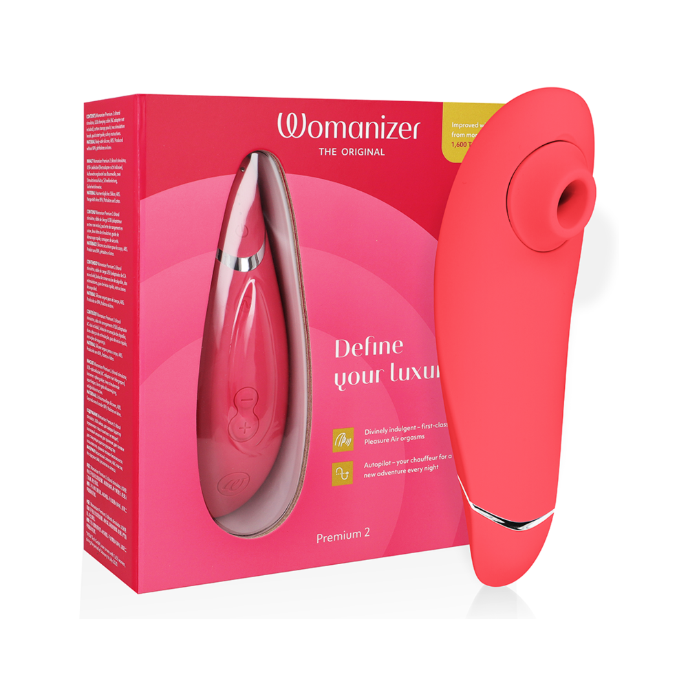 WOMANIZER - PREMIUM 2 CLITORAL STIMULATOR RASPBERRY