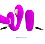 PRETTY LOVE - THUNDERBIRD DOPPELTER STRAP-ON-VIBRATOR MIT FERNBEDIENUNG LILA