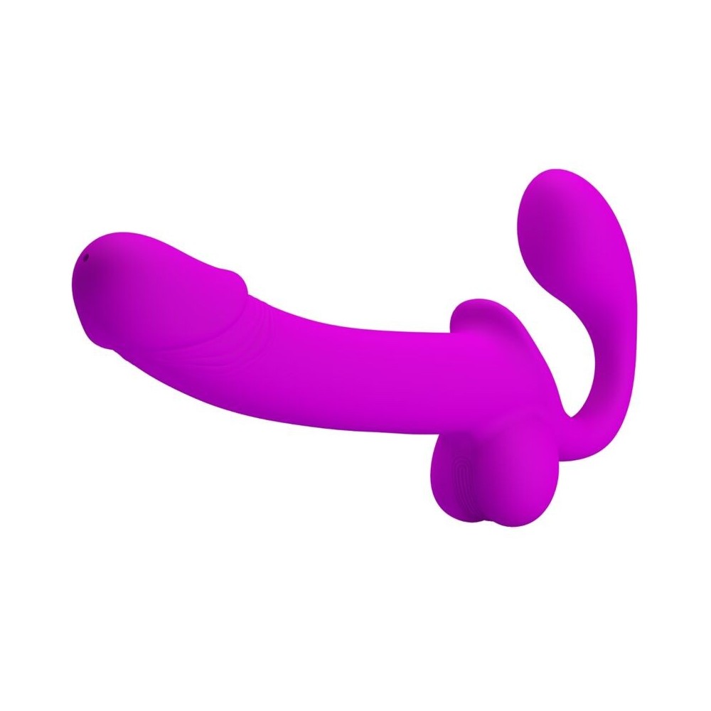 PRETTY LOVE - KELPIE DOUBLE STRAP-ON STIMULATOR PURPLE