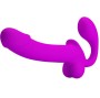 PRETTY LOVE - STIMULATEUR DOUBLE STRAP-ON KELPIE VIOLET