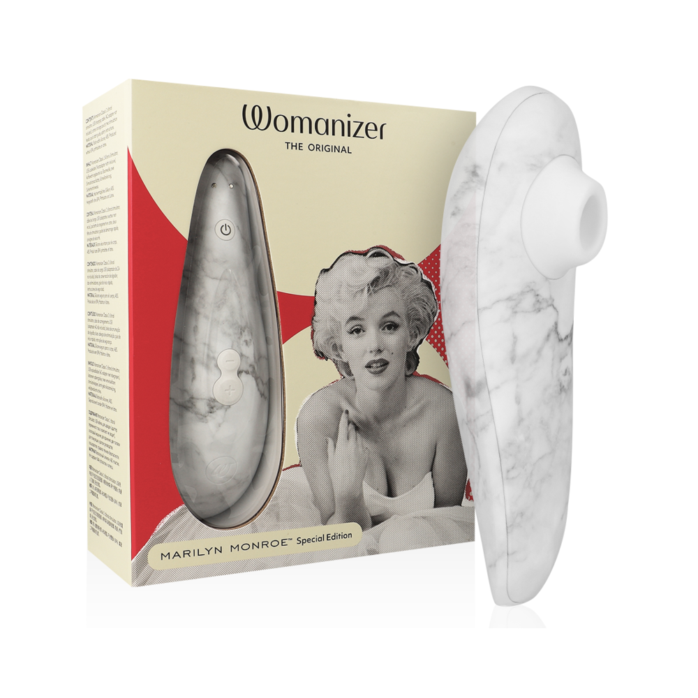 WOMANIZER - MARILYN MONROE CLASSIC 2 CLITORAL STIMULATOR WHITE MARBLE