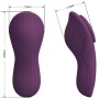 PRETTY LOVE - MANE LAY ON CLITORIS MASSAGER 10 VIBRATIONS REMOTE CONTROL PURPLE