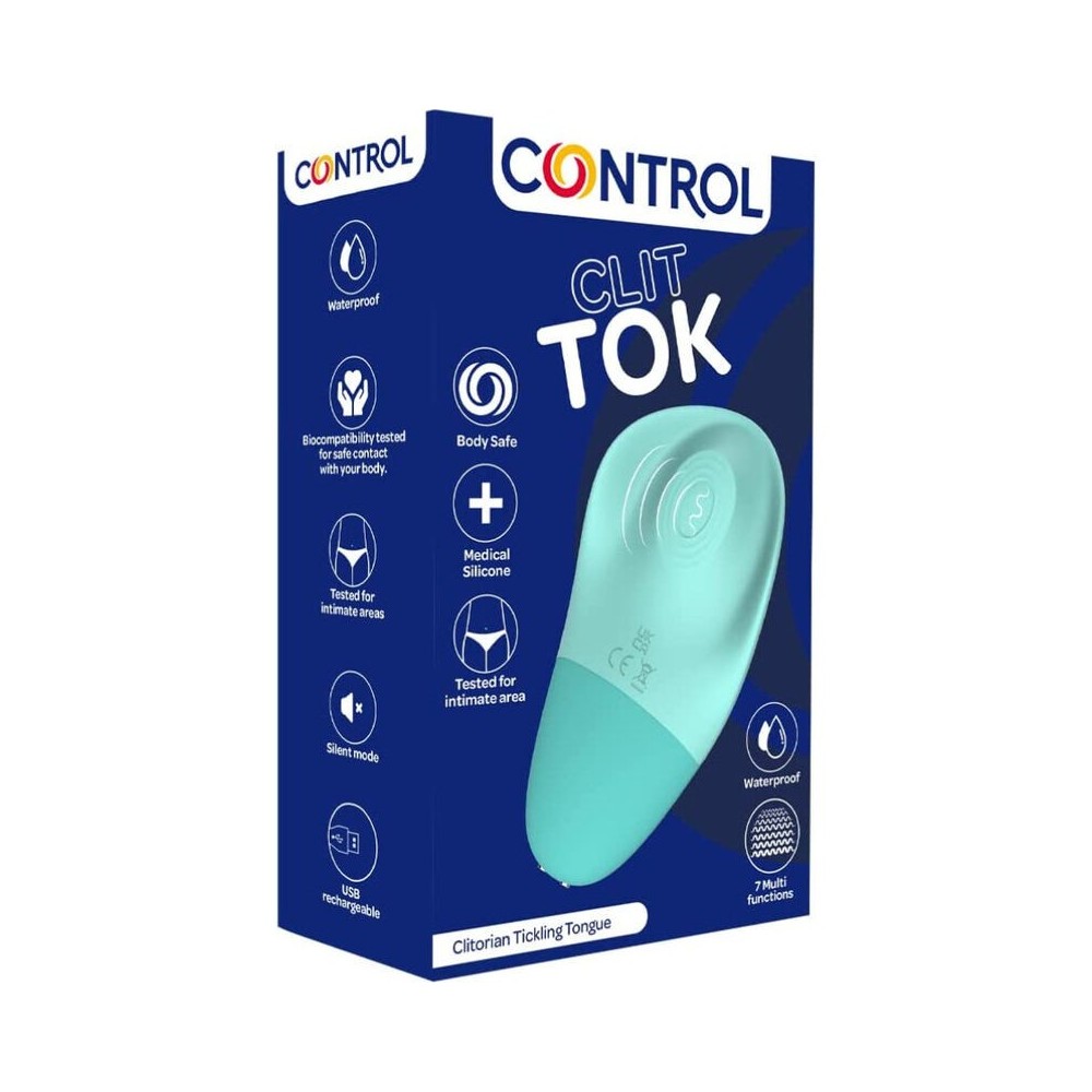 CONTROL - LÍNGUA ESTIMULADORA DE CLITÓRIS RECARREGVEL CLIT TOK