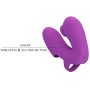 PRETTY LOVE - VIBRADOR DE DEDO ATHENA COM ESTIMULADOR DE CLITÓRIS ROXO